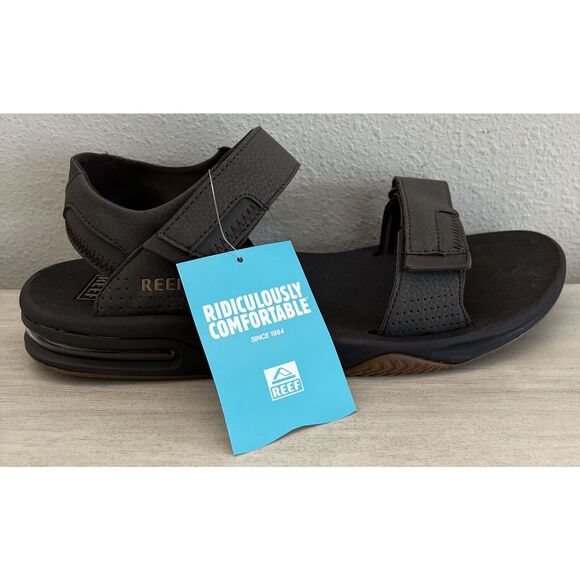 Reef CI6921 Fanning Baja Bottle Opener Sandals Men's Sz 12 Brown/Gum - Picture 5 of 14